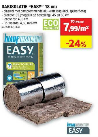 Hubo Dakisolatie Easy aanbieding