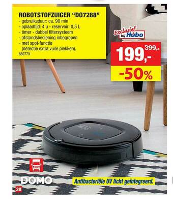 Hubo Robotstofzuiger aanbieding