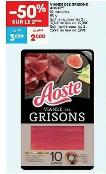 Viande Des Grisons Aoeste