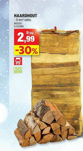 Hubo Haardhout aanbieding