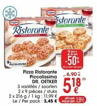 Cora Pizza ristorante piccolissima dr. oetker aanbieding