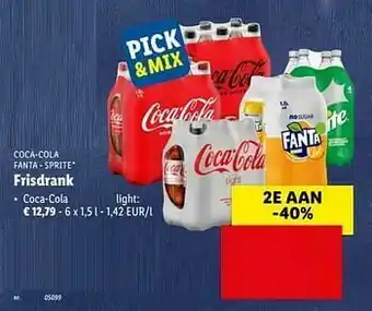 Lidl Frisdrank coca-cola light aanbieding