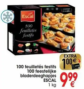 Cora 100 feuilletés festifs 100 feestelijke blader deeg hapjes escal aanbieding