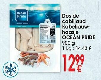 Cora Dos de cabillaud kabeljauwhaasje ocean pride aanbieding