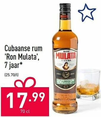 ALDI Cubaanse rum ron mulata aanbieding