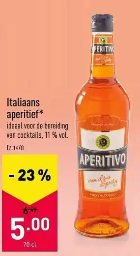 ALDI Italiaans aperitief aanbieding