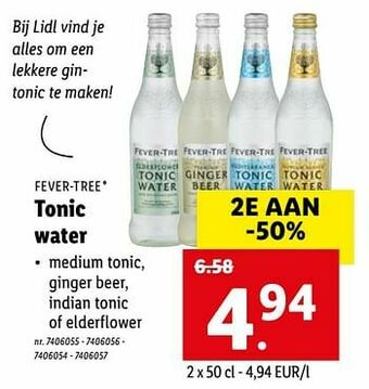 Lidl Tonic water aanbieding