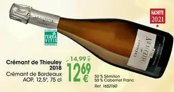 Cora Crémant de thieuley 2018 crémant de bordeaux aop aanbieding