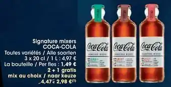 Cora Signature mixers coca-cola aanbieding