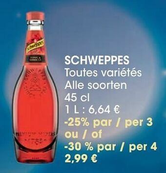 Cora Schweppes aanbieding