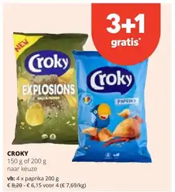 Spar CROKY paprika 200 g aanbieding