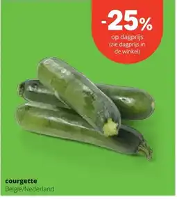 Spar courgette aanbieding
