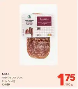 Spar SPAR rosette pur porc aanbieding
