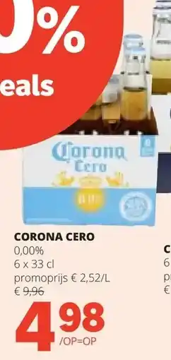 Spar CORONA CERO aanbieding