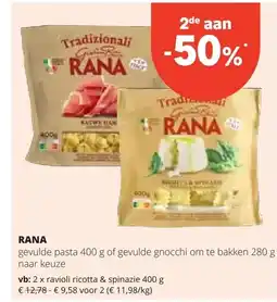 Spar Rana ravioli ricotta & spinazie 400 g aanbieding