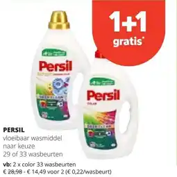 Spar PERSIL color 33 wasbeurten aanbieding