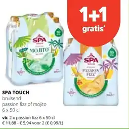 Spar SPA TOUCH passion fizz 6 x 50 cl aanbieding