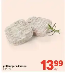 Spar grillburgers 4 kazen aanbieding