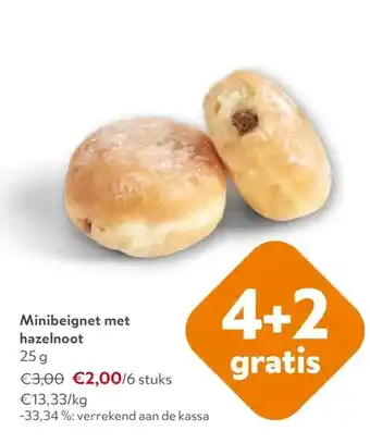 OKay Minibeignet met hazelnoot 25 g aanbieding