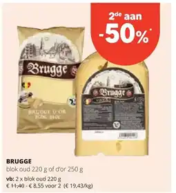 Spar BRUGGE blok oud 220 g of d'or 250 g aanbieding