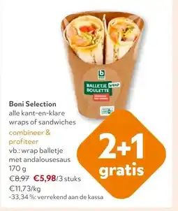 OKay wrap balletje met andalousesaus 170 g aanbieding