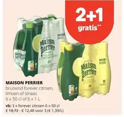 Spar MAISON PERRIER forever citroen 6 x 50 cl aanbieding