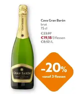 OKay Cava Gran Barón brut 75 cl aanbieding