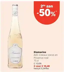 Spar Diamarine AOC Coteaux Varois en Provence rosé 75 cl aanbieding