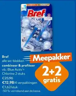OKay Bref Blue Activ'+ Chlorine 2 stuks aanbieding