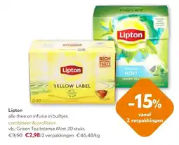 OKay Lipton Green Tea Intense Mint 20 stuks aanbieding