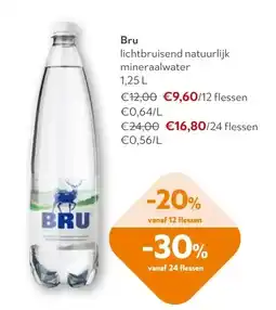 OKay Bru lichtbruisend natuurlijk mineraalwater 1.25 LI aanbieding