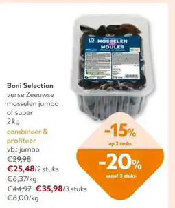 OKay Boni Selection verse Zeeuwse mosselen jumbo of super 2 kg aanbieding