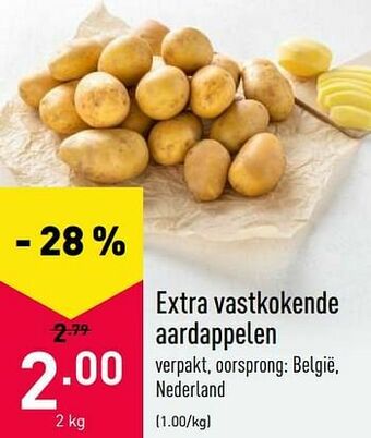 ALDI Extra vastkokende aardappelen aanbieding