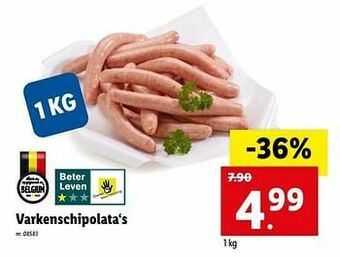 Lidl Varkenschipolata‘s aanbieding