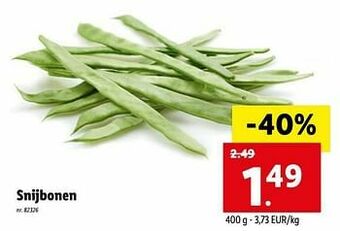 Lidl Snijbonen aanbieding