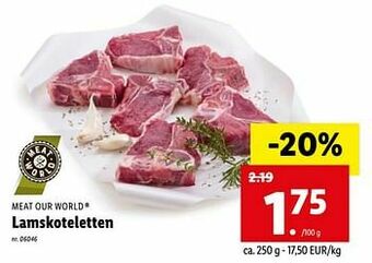 Lidl Lamskoteletten aanbieding
