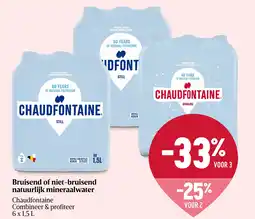 Delhaize Bruisend of niet-bruisend natuurlijk mineraalwater aanbieding