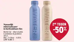 Delhaize Natuurlijk mineraalwater in herbruikbare fles aanbieding