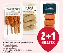 Delhaize Aziatische of Spaanse aperitiefhapjes aanbieding