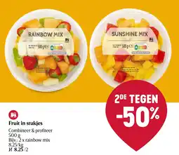 Delhaize Fruit in stukjes aanbieding