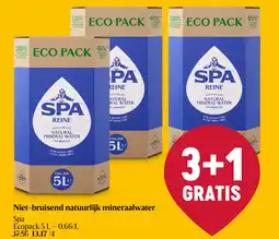 Delhaize Niet-bruisend natuurlijk mineraalwater aanbieding