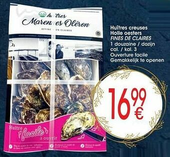 Cora Huîtres creuses holle oesters fines de claires aanbieding