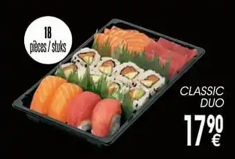 Cora Sushi classic duo aanbieding