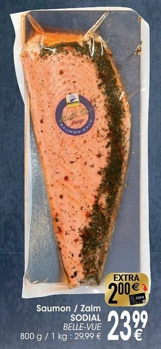 Cora Saumon - zalm sodial belle-vue aanbieding