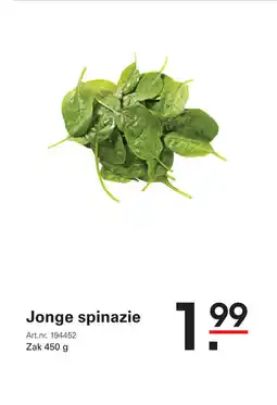Sligro-M Jonge spinazie aanbieding