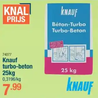 Cevo Knauf turbo-beton aanbieding