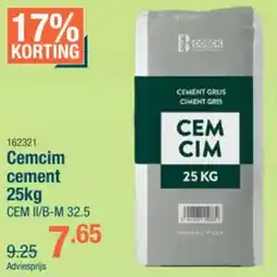 Cevo Cemcim cement aanbieding
