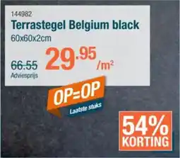 Cevo Terrastegel Belgium black aanbieding