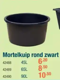 Cevo Mortelkuip rond zwart aanbieding