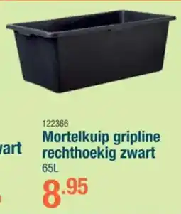 Cevo Mortelkuip gripline rechthoekig zwart aanbieding